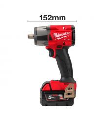 Milwaukee Гайковерт ударный аккумуляторный M18 FMTIW2F12-502X 18В АКБ 2х5А·час 0-2575об·мин 881Нм 1/2" ЗП M12-18FC кейс 6.28кг