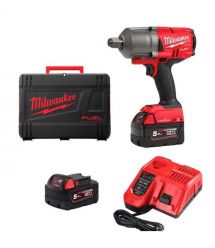 Milwaukee Гайковерт ударный аккумуляторный M18 ONEFHIWF34-502X 18В АКБ 2х5А·час 0-1800об·мин 2034Нм 3/4" ЗП M12-18FC кейс 3.5кг