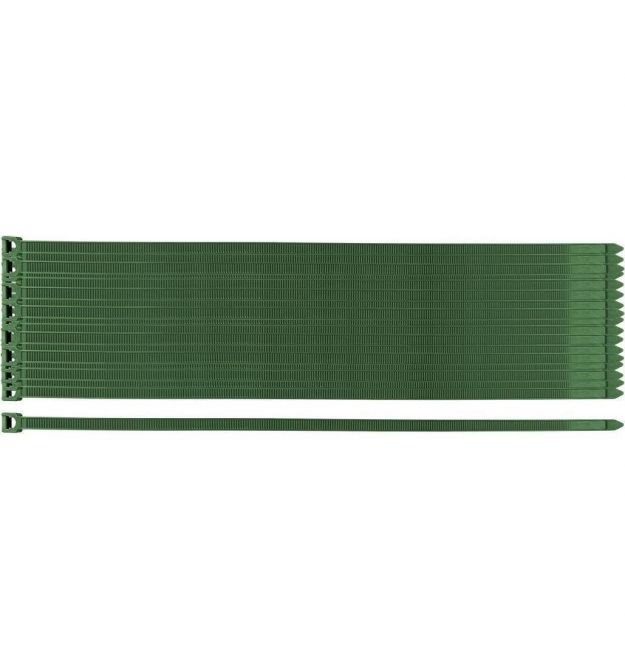 Neo Tools Хомут-стяжка, 50шт, пластик, 7.6х380мм, зеленый