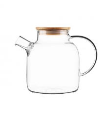 ARDESTO Заварник Gemini 1500мл, боросиликатное стекло, бамбук, прозрачный