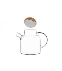 ARDESTO Заварник Gemini 1500мл, боросиликатное стекло, бамбук, прозрачный