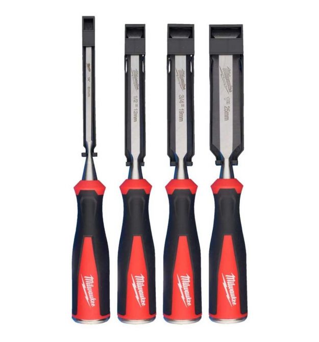 Milwaukee Стамески, набор 4шт, 6-13-19-25мм, CrV