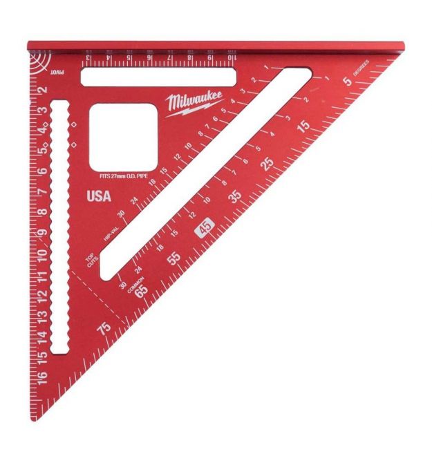Milwaukee Угольник строительный, алюминий, 180x180мм