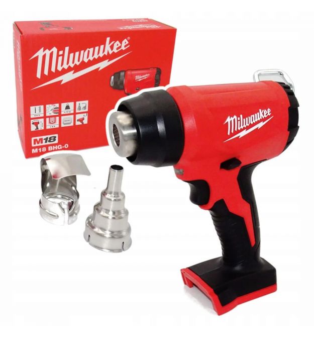 Milwaukee Фен строительный аккумуляторный M18 BHG-0 18В 470°C 175 л·мин 1.4кг без АКБ и ЗП