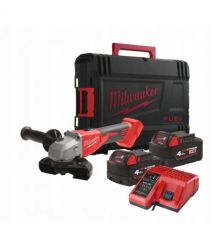 Milwaukee Шлифмашина угловая аккумуляторная M18 BLSAG125X-402X 125мм 18В 2x4А·час ЗП М12-18С 11000об·мин 2.4кг кейс