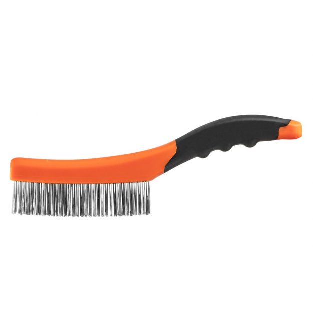 Neo Tools Щетка проволочная прямая, 4х16 рядов, прямая проволока 0.3мм, 260мм, двухкомпонентная рукоятка