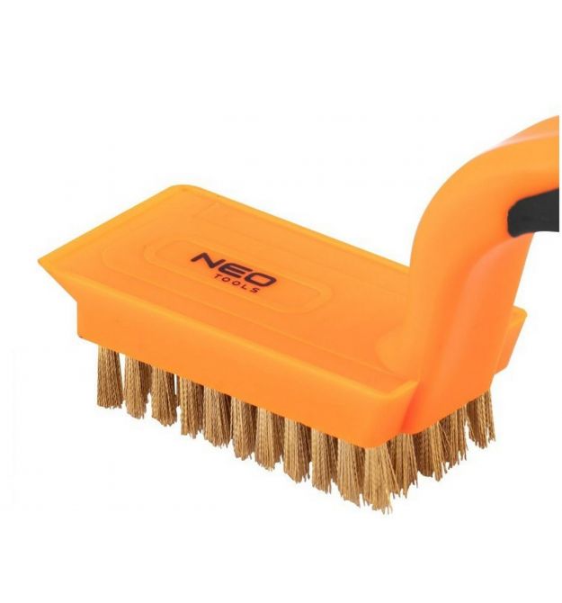 Neo Tools Щетка проволочная прямая, 5х11 рядов, прямая проволока 0.3мм, 180мм, двухкомпонентная рукоятка