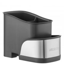 ARDESTO Органайзер для щеток, 15x10x13.5см, пластик, нержавеющая сталь, серый