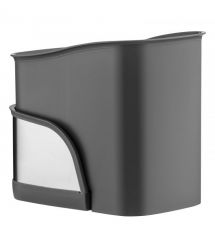 ARDESTO Органайзер для щеток, 15x10x13.5см, пластик, нержавеющая сталь, серый