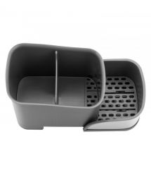 ARDESTO Органайзер для щеток, 15x10x13.5см, пластик, нержавеющая сталь, серый