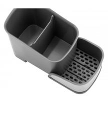 ARDESTO Органайзер для щеток, 15x10x13.5см, пластик, нержавеющая сталь, серый