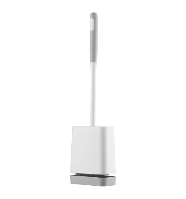 ARDESTO Набор ершик для унитаза с подставкой 11.5x5.6x43см, пластик, белый