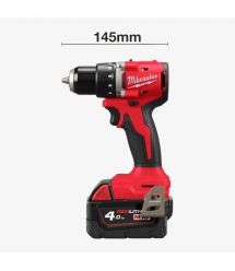 Milwaukee Шуруповерт-дрель аккумуляторная M18 BLDDRC-402C 18В 2х4А·час 60Нм 550·1700об·мин ЗП M12-18C кейс 1.5кг