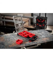 Milwaukee Органайзер универсальный Packout Organiser, 5 отделений, 25х38x6.5см, пластмасса