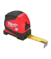 Milwaukee Рулетка Pro Compact, 3мх16мм, с фиксатором сматывания, АБС-пластик
