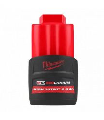 Milwaukee Аккумулятор Redlithium M12 12В, 2.5А·час, 0.2кг