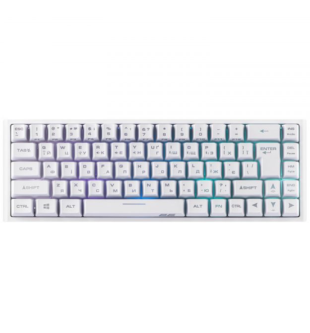2E Gaming Клавиатура игровая KG360 RGB 68key WL White Ukr