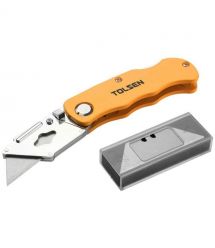 Tolsen Нож, трапециевидное лезвие 61х19мм, корпус алюминий, 150/90мм