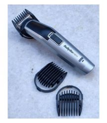 BaByliss Набор для стрижки для бороды, усов, головы, носа и тела, акум., вибрационный мотор, насадок-8, чехол, сталь, серый