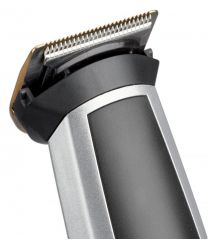 BaByliss Набор для стрижки для бороды, усов, головы, носа и тела, акум., вибрационный мотор, насадок-8, чехол, сталь, серый