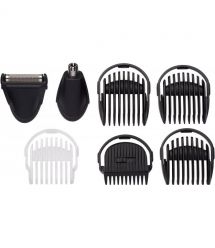 BaByliss Набор для стрижки для бороды, усов, головы, носа и тела, акум., вибрационный мотор, насадок-8, чехол, сталь, серый