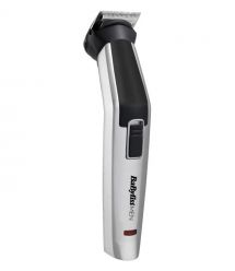 BaByliss Набор для стрижки для бороды, усов, головы, носа и тела, акум., вибрационный мотор, насадок-8, чехол, сталь, серый