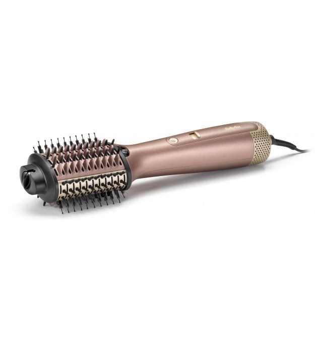 BaByliss Фен-щетка Air Power Volume, 1000Вт, режимов-2, дифузор, иониз-я, хол. обдув, розовый