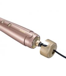 BaByliss Фен-щетка Air Power Volume, 1000Вт, режимов-2, дифузор, иониз-я, хол. обдув, розовый