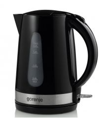 Gorenje Электрочайник, 1,7л, пластик, черный