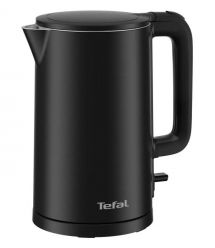 Tefal Электрочайник Thermo Protect, 1.5л, пластик, черный