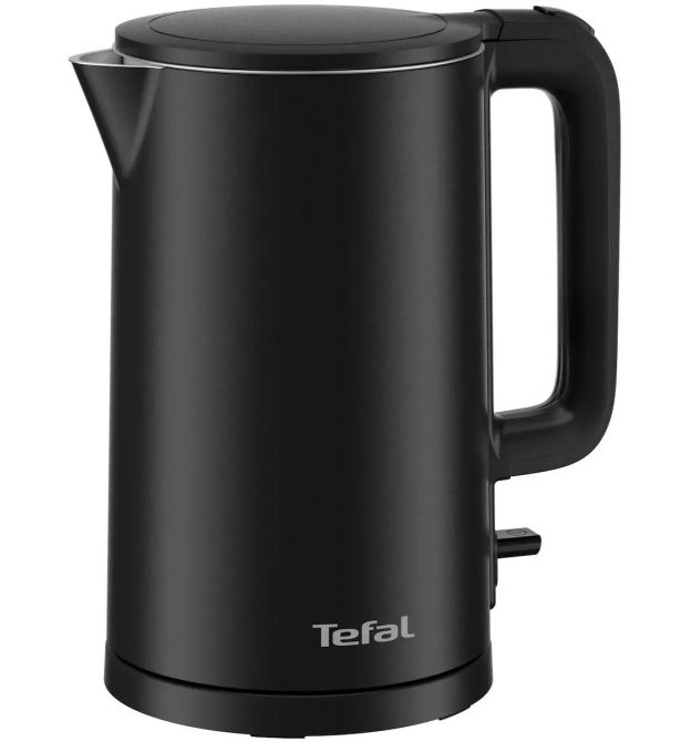 Tefal Электрочайник Thermo Protect, 1.5л, пластик, черный