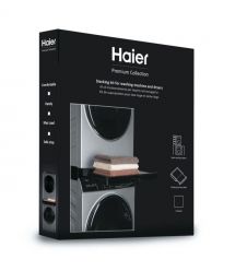 Haier Комплект монтажный для соединения стиральной машины с сушильной машиной, 47-60см, черный