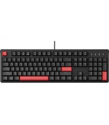 Lemokey Клавиатура механическая X3 104Key, Keychron Red, USB-A, QMK/VIA, Hot-Swap, EN/UKR, RGB, черный