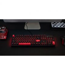 Lemokey Клавиатура механическая X3 104Key, Keychron Red, USB-A, QMK/VIA, Hot-Swap, EN/UKR, RGB, черный