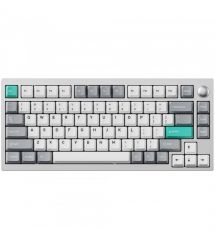 Lemokey Клавиатура механическая P1 Pro 84Key, Super Red, WL/BT/USB-A, QMK/VIA, Hot-Swap, EN/UKR, RGB, Knob, Space Silver