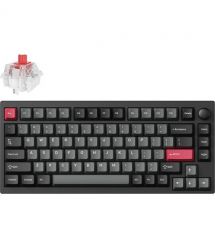 Lemokey Клавиатура механическая P1 Pro 84Key, Keychron Super Red, WL/BT/USB-A, QMK/VIA, Hot-Swap, EN/UKR,