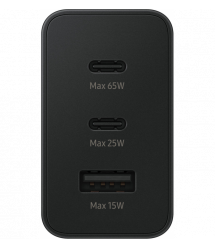 Samsung Зарядное устройство сетевое 65Вт 2xUSB-С PD PPS/USB-A, черный