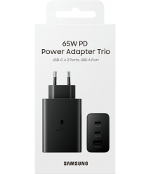 Samsung Зарядное устройство сетевое 65Вт 2xUSB-С PD PPS/USB-A, черный