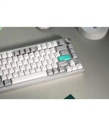 Lemokey Клавиатура механическая P1 Pro 84Key, Super Brown, WL/BT/USB-A, QMK/VIA, Hot-Swap, EN/UKR, RGB, Knob, Space Silver