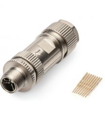 Digitus Коннектор CАТ 6A M12 M, X-coded, STP, IP67