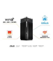 ASUS Маршрутизатор ZenWiFi Pro XT12 2PK 2xGE LAN 1x2.5GE LAN 1x2.5GE WAN 1xUSB 3.1 1xUSB 2.0 MU-MIMO OFDMA MESH
