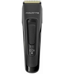 Rowenta Машинка для стрижки Advancer, сеть+акум., роторный мотор, насадок-3, кейс, титан.напыл., черный
