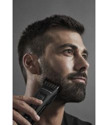 Rowenta Машинка для стрижки Advancer, сеть+акум., роторный мотор, насадок-3, кейс, титан.напыл., черный