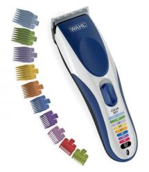 Wahl Набор для стрижки WAHL Color Pro Cordless, сеть+акум., расческа,ножницы, сталь, синий