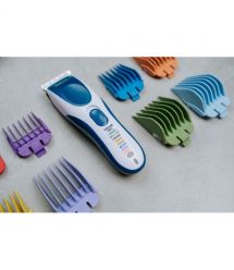 Wahl Набор для стрижки WAHL Color Pro Cordless, сеть+акум., расческа,ножницы, сталь, синий