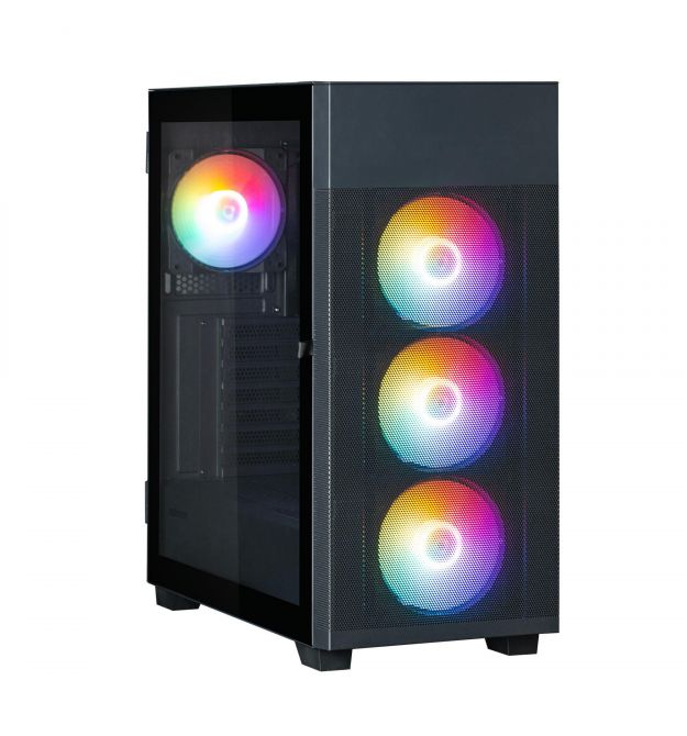 Zalman Корпус S5 Neo без БП, 1xUSB3.1, 1xUSB2.0, 4x120мм FRGB, VGA 390мм, LCS ready, TG Side Panel, ATX, чёрный