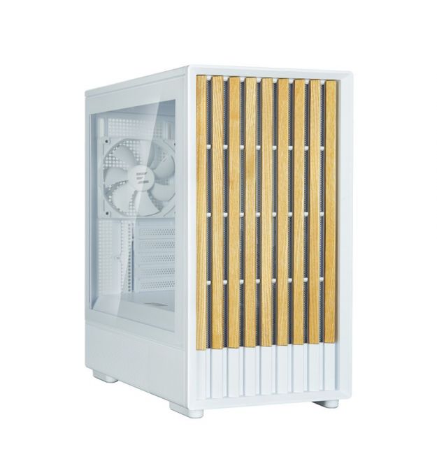 Zalman Корпус P10 Namu без БП, 1xUSB3.0, 1xUSBType-C, 2x120мм, 1x120мм ARGB, VGA 340мм, LCS ready, TG Side Panel, mATX, белый