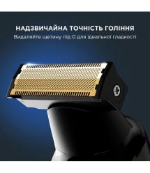 Rowenta Триммер Forever Sharp Ultimate для бороды и усов, акум., насадок-10, 120 мин. работы, дисплей, сталь, синий
