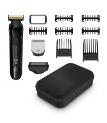 Rowenta Триммер Forever Sharp Ultimate для бороды и усов, акум., насадок-10, 120 мин. работы, дисплей, сталь, черный