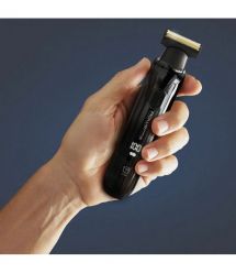 Rowenta Триммер Forever Sharp Ultimate для бороды и усов, акум., насадок-10, 120 мин. работы, дисплей, сталь, черный